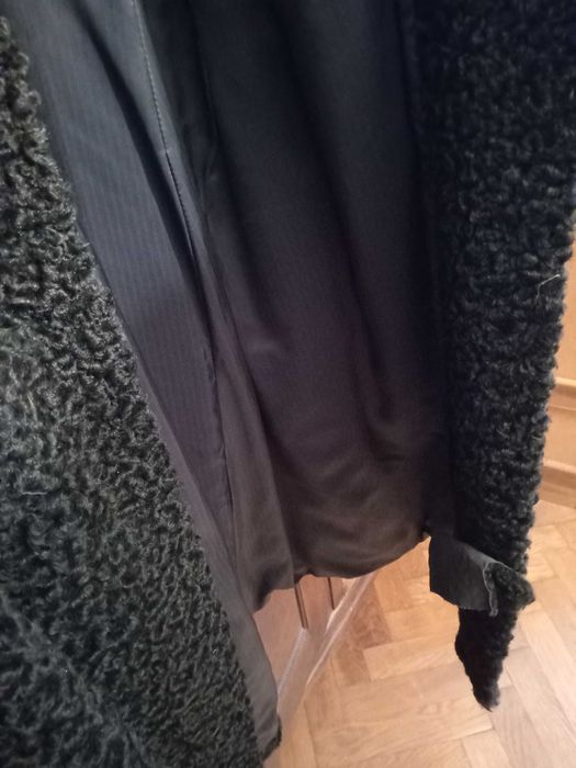 Palton autentic astrahan, caciula astrahan vintage1940