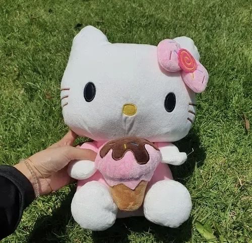 Плюшена играчка Кити със Сладолед 30см, Hello Kitty with Ice Cream