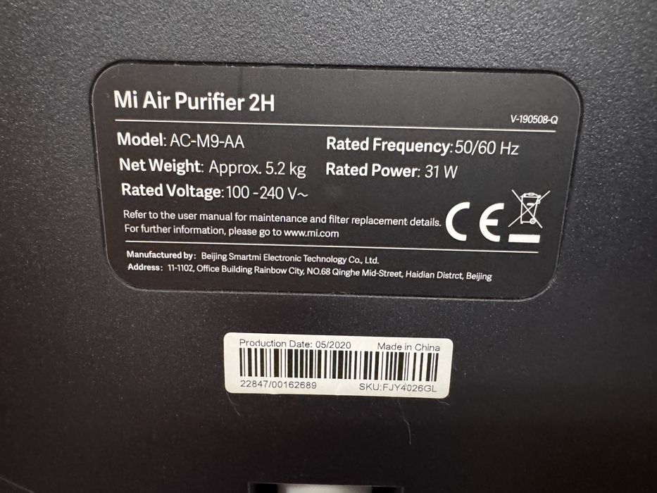 Purificator aer Xiaomi Mi Purifier 2H