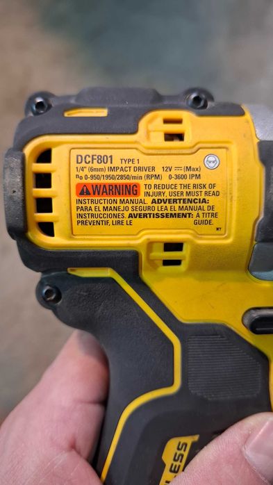dewalt dcf 801 12v импакт