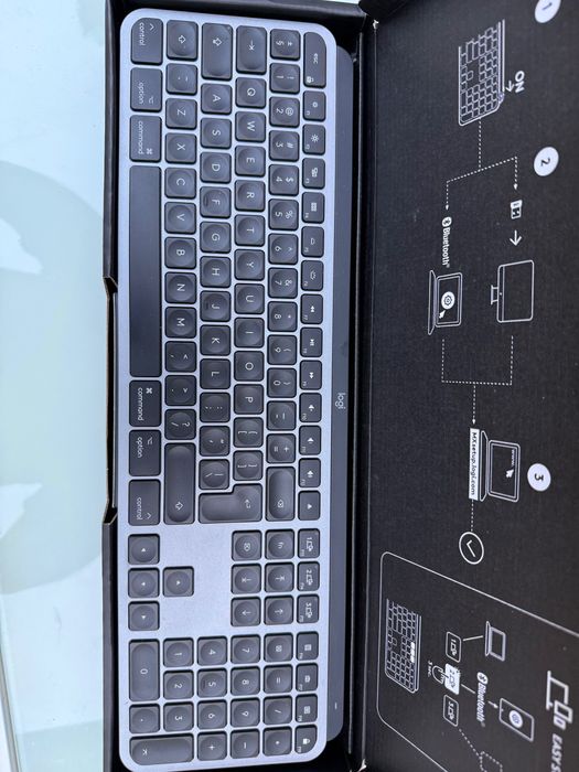 Logitech MX Keys for Mac – Bluetooth, iluminată, US Intl