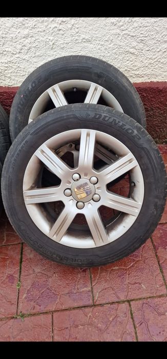Jante Seat Leon 2007-2012 5x112 R16 cu cauciucuri de vara.