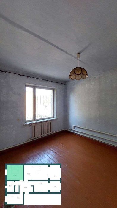 Продается трёхкомная квартира, площадь: 68.75 м²
