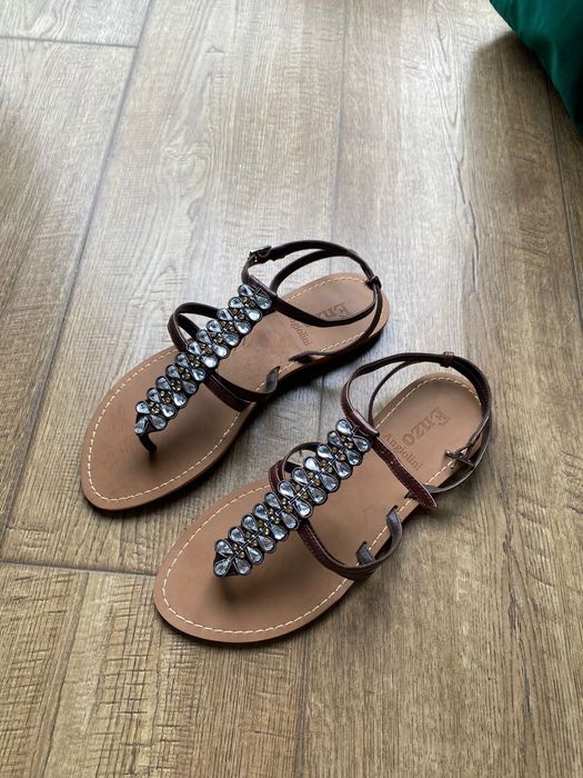 Sandale joase ENZO Angiolini mar. 6,5 (36-37), talpa piele, noi