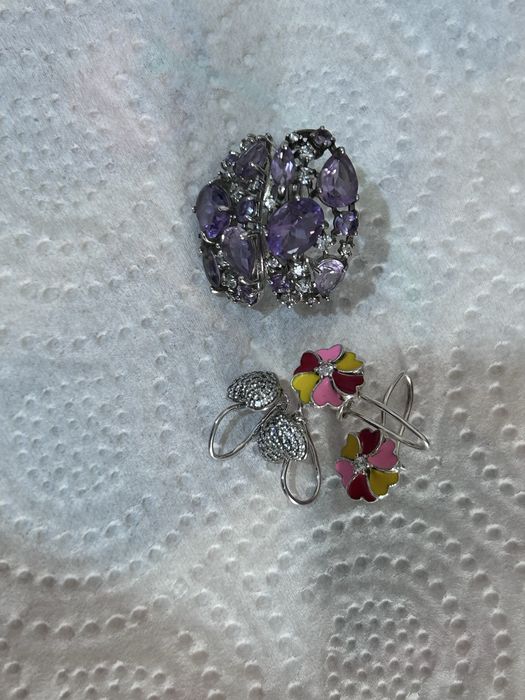 Серьги серебро 925