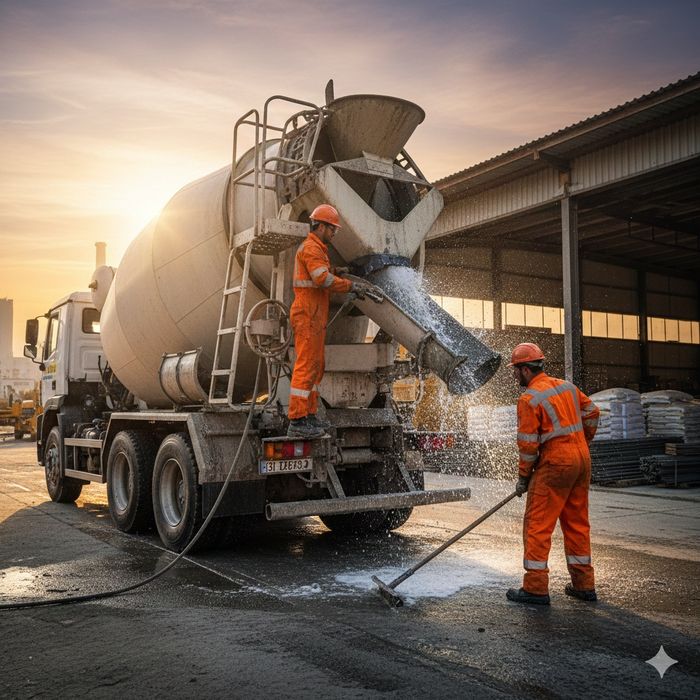 Професионално Почистване на Бетоновози