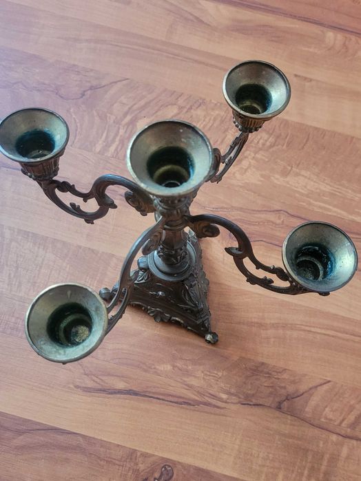 Месингов свещник - 5-раменен