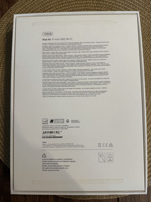 iPad Air M2 2024 Blue 128gb Wifi + Apple Smart Folio