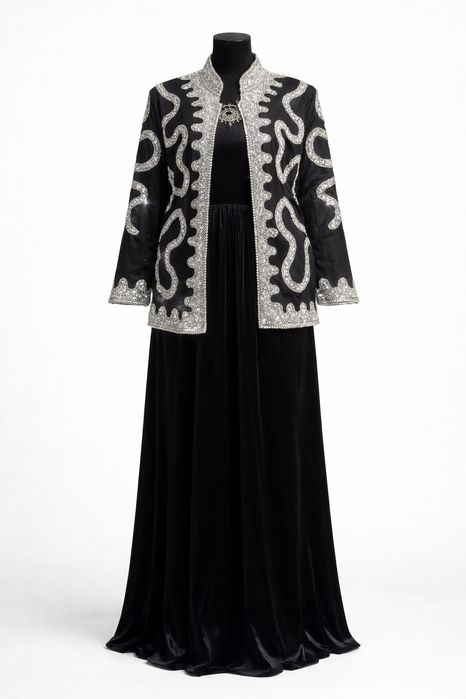 Vecherniy kostyum 52-54 razmer kiyadiganlar uchun mos keladi