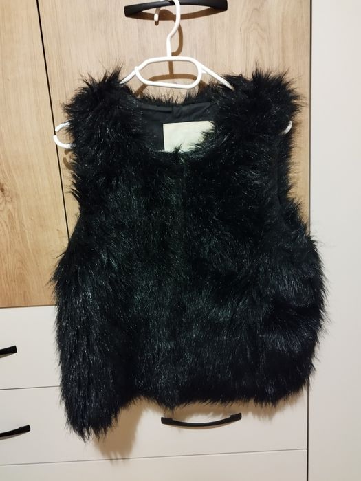 Черен елек,изкуствена кожа