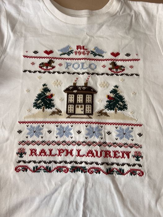 Детска блуза с дълъг ръкав и бродерия на Polo Ralph Lauren