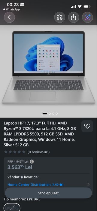 Laptop HP 17.3 inch