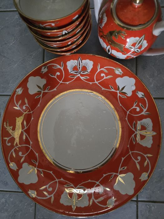 Сервиз чайный "Золотой олень"  высший сорт  ТФЗ