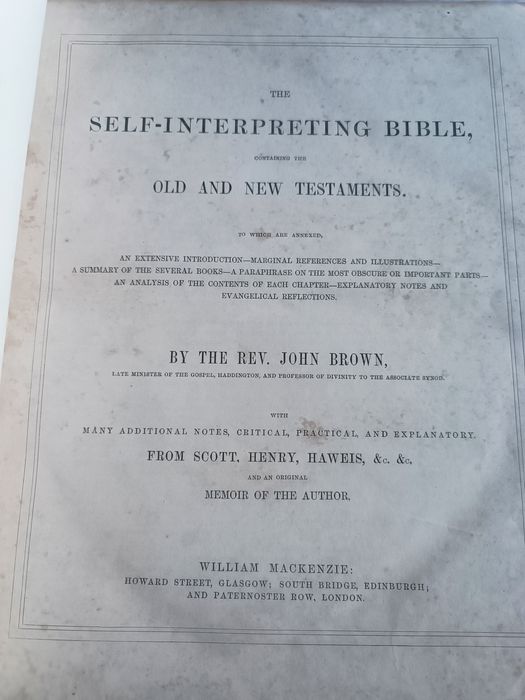 Biblie veche anii 1800 Anglia