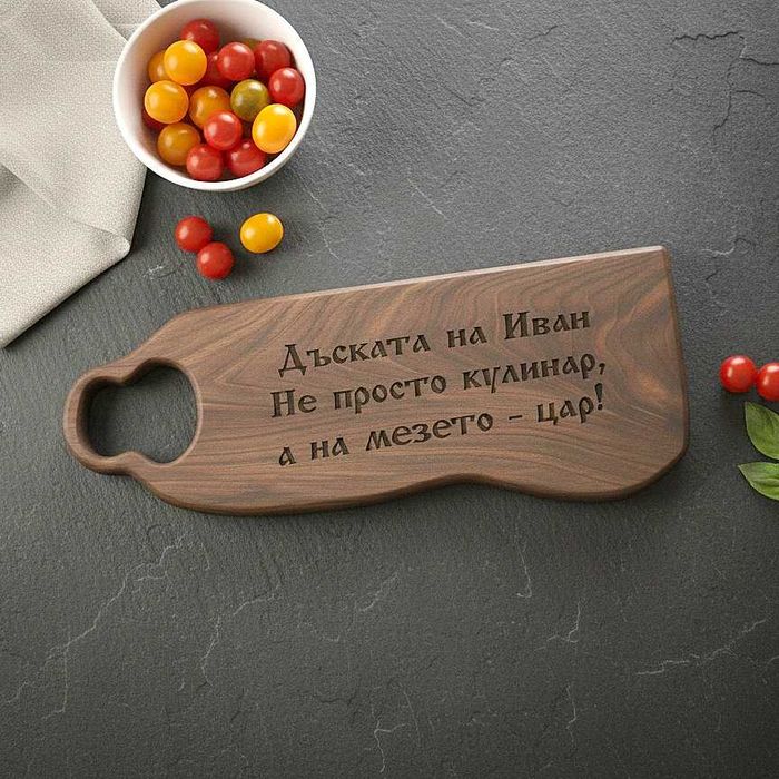 Гравирани Дъски за Рязане, Шпатули, Книги за Рецепти Рожден Ден Имен