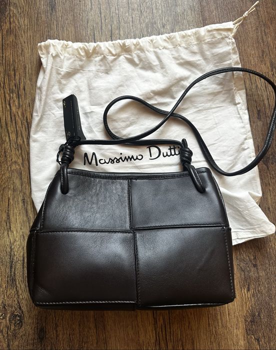 Massimo Dutti – дамска чанта през рамо от естествена напа кожа