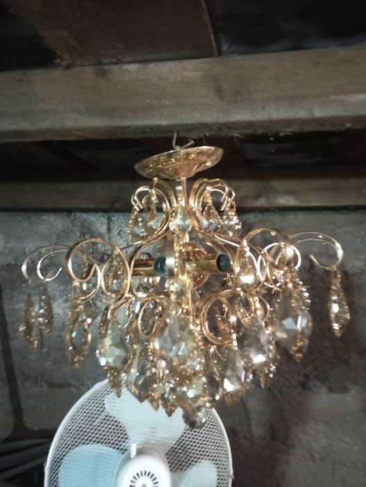 Люстра из горного хрусталя