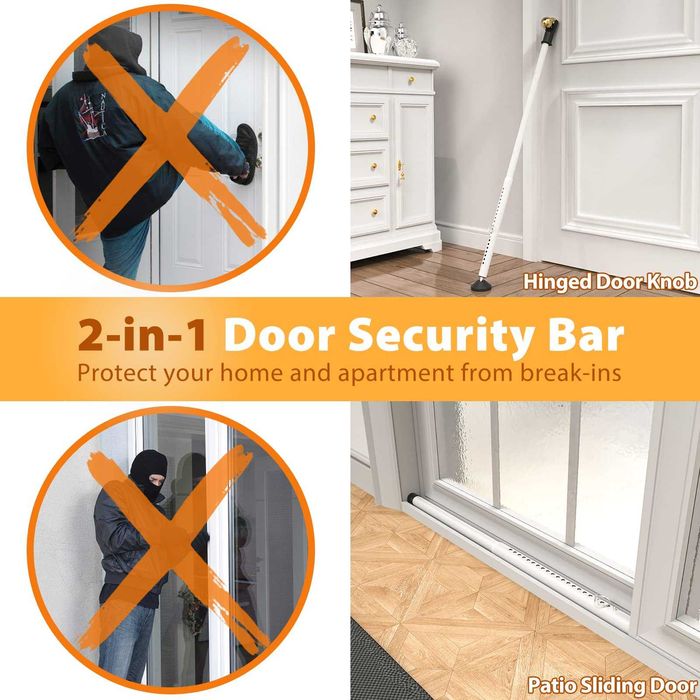 Лост за залостване на врата телескопичен стопер Подпора