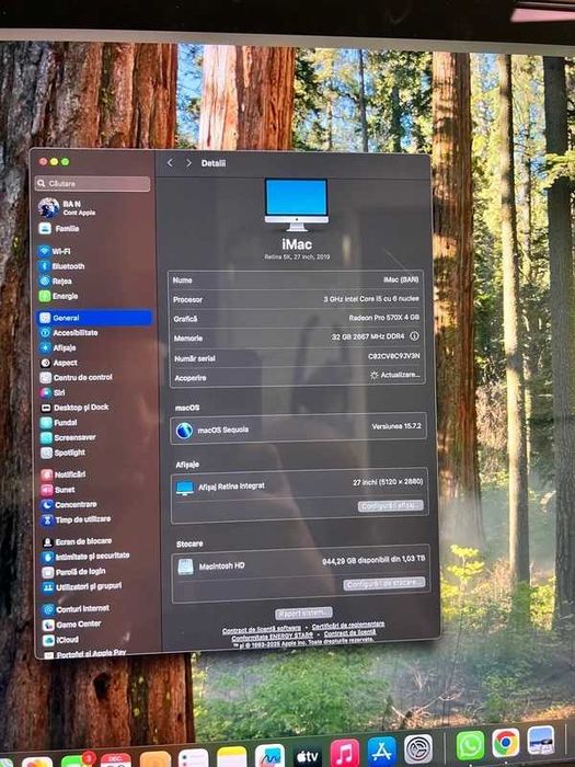 IMAC 2019 Intel Core i5 3GHz 32GB Ram - DDR4