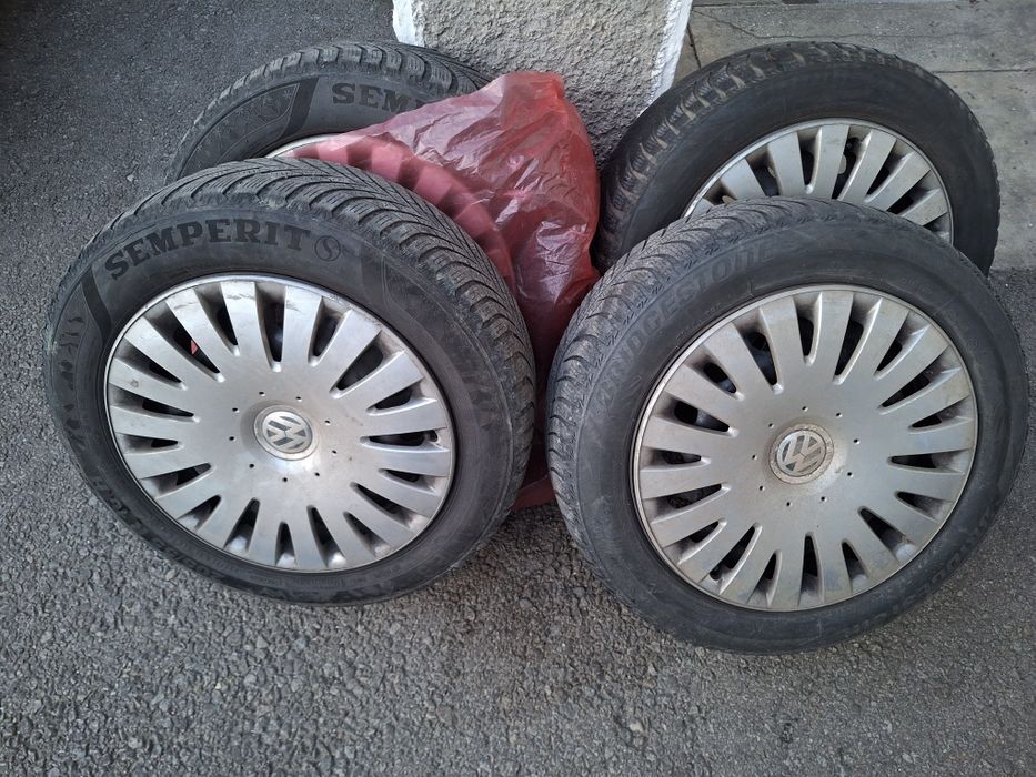 Set jante 5x112 și anvelope R16 iarnă