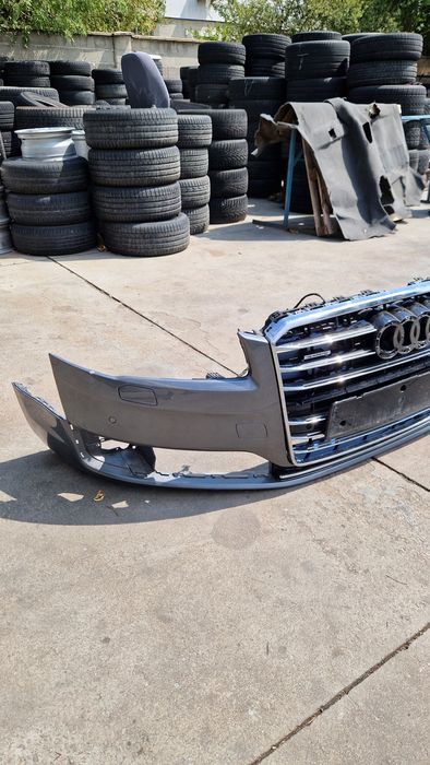 Предна броня с решетка за Audi A8 D4 от 2013 до 2017г.