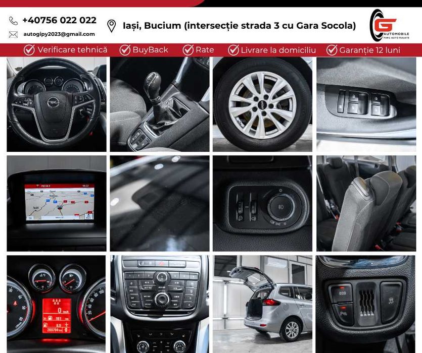 OPEL ZAFIRA 7Locuri Fab2015 Diesel Xenon Navi Climatronic Scaune sport
