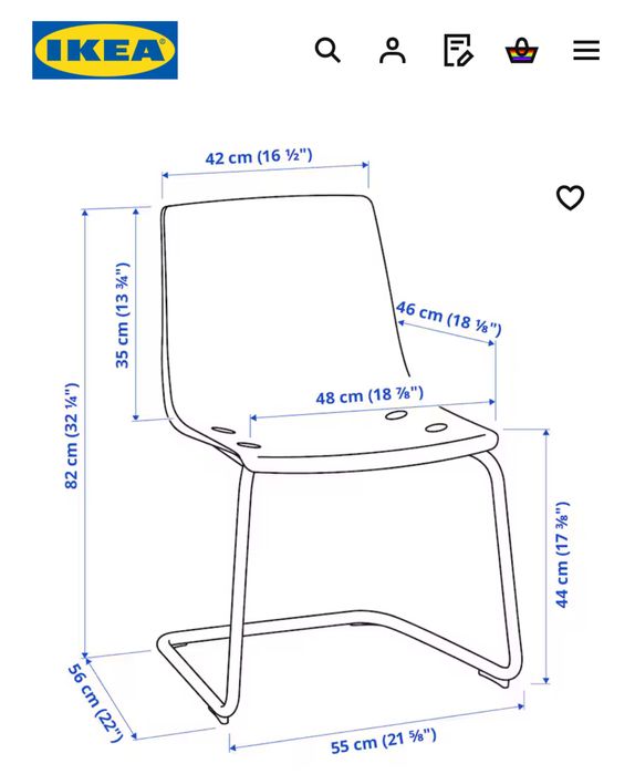 Masă TORSBY cu scaune TOBIAS marca IKEA - masa surfragerie sticla crom