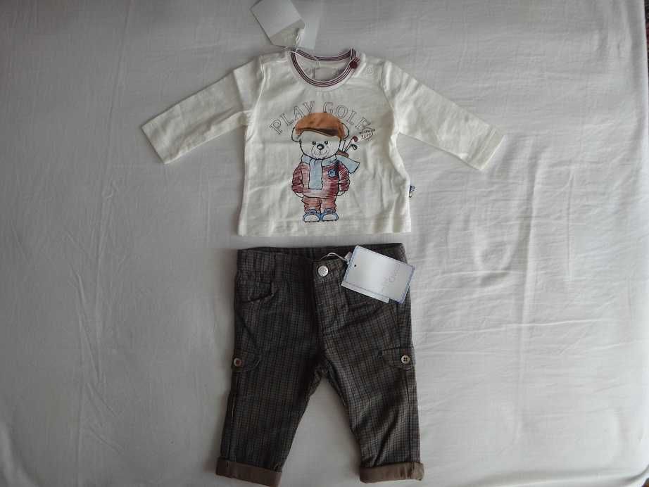 Нов Бебешки комплект Chicco за момче, размер 56, 0-3 месечно