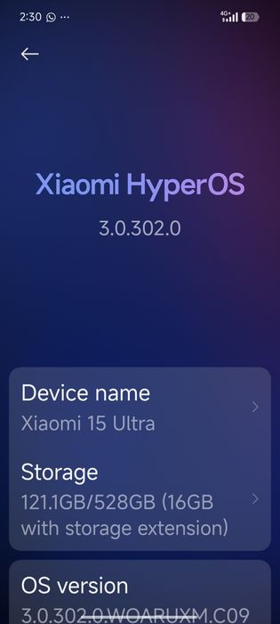 XIAOMI 15 ULTRA 16/512