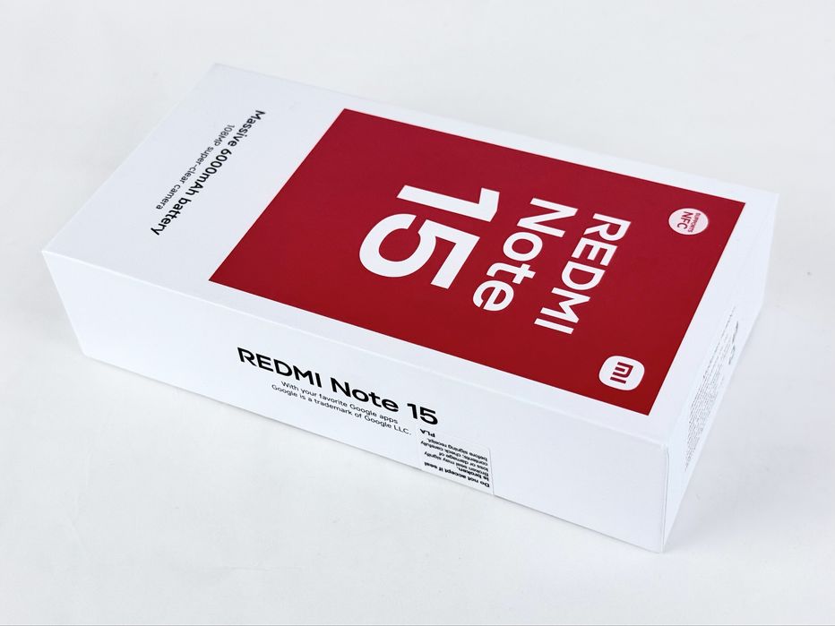 НОВ! Xiaomi Redmi Note 15 128GB 6RAM Black 2г. Гаранция!