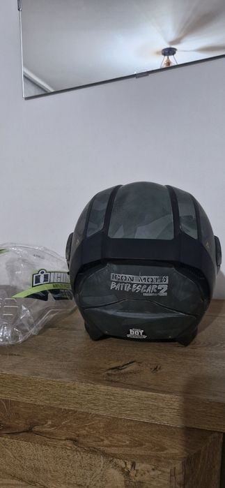 Casca moto  Airflite Battlescar 2 verde mărime S