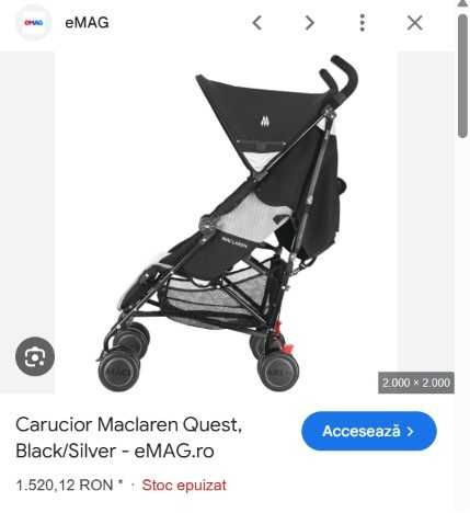Carucior sport Maclaren Quest