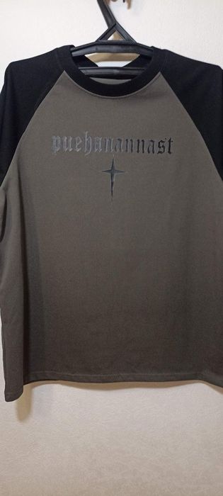 Стильная футболка (лонгслив) с принтом, реглан, новая