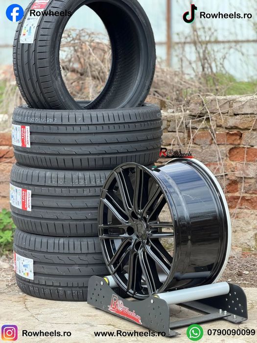 Jante Porsche 20 R20 Cayenne  jante cu Anvelope Vara/iarna Full black Roti Porsche cu anvelope vara/iarna incluse R20