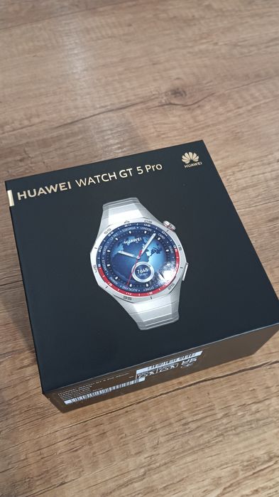 КАТО НОВ     HUAWEI  WATCH GT 5 Pro Titanium 46mm с гаранция до 2027г.