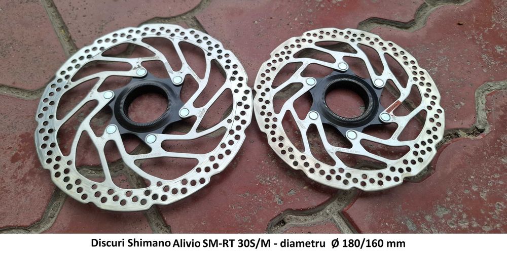 Discuri frana Shimano Deore/Tektro/Avid diametru Ø 160mm, 6-bolts si Shimano Deore/Alivio diametru Ø 180/160mm, center-lock