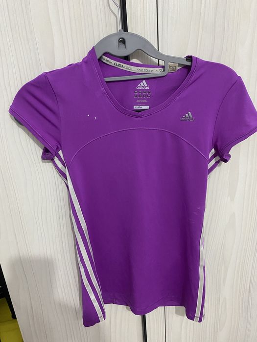 Colanți Nike Pro Dri-FIT Damă M+Tricou Adidas ClimaCool Damă XS – Mov