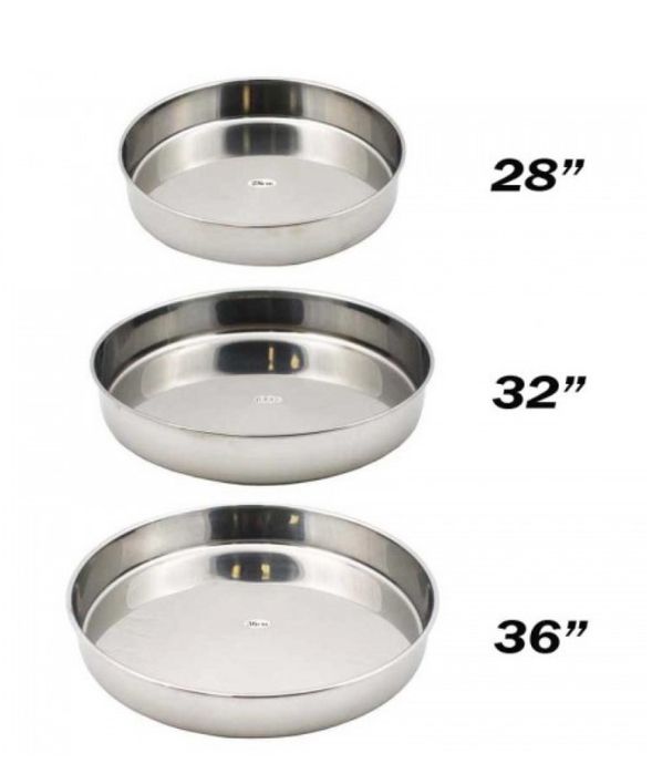 Комплект 3 кръгли тави за печене – здрави и удобни (28/32/36 см)