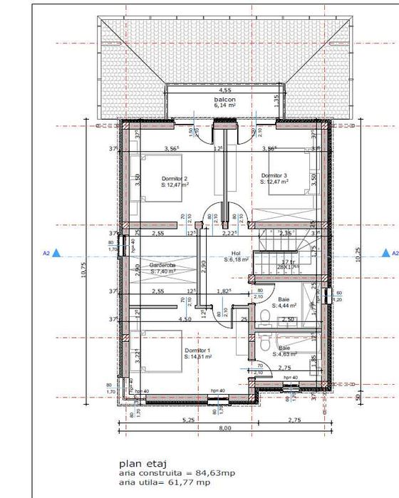 Casa  in Sanmartin, nouă, parter+etaj, 560 mp teren, 190 mp construit