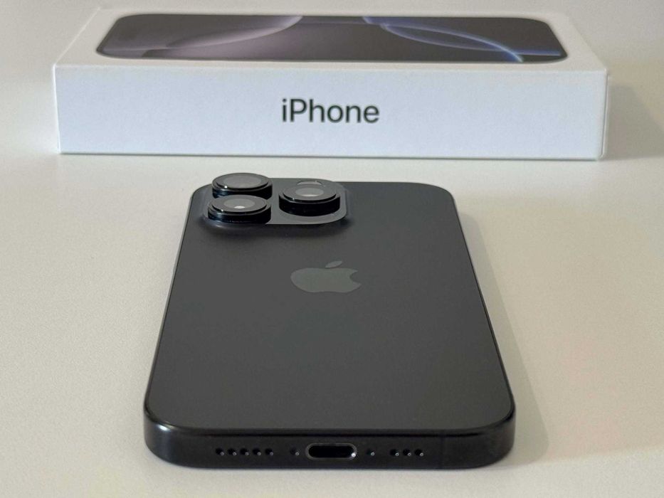 Бартер! Като НОВ! 92% Батерия! iPhone 16 Pro Black Titanium (Черен)
