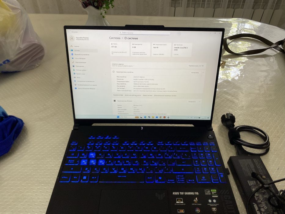 Продается ноутбук ASUS TUF F15 почти новый