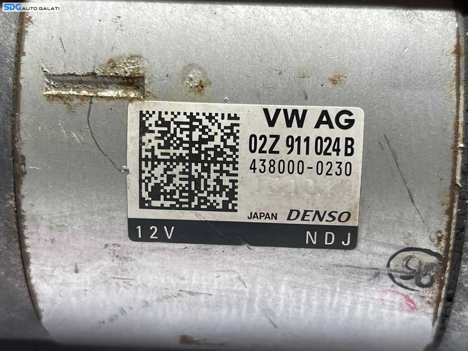 Electromotor cu 13 Dinti Skoda Rapid 1.4 TDI CUSB 2012 - 2019 Cod 02Z911024B [B3600]