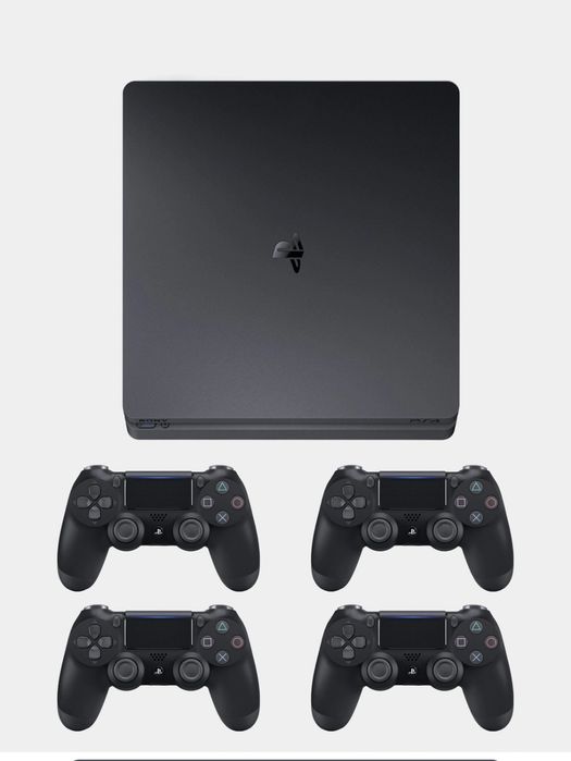 PS4 Sony Playstation4 Slim, 11.00 version, 4 dona Dualshok, 26ta o'yin