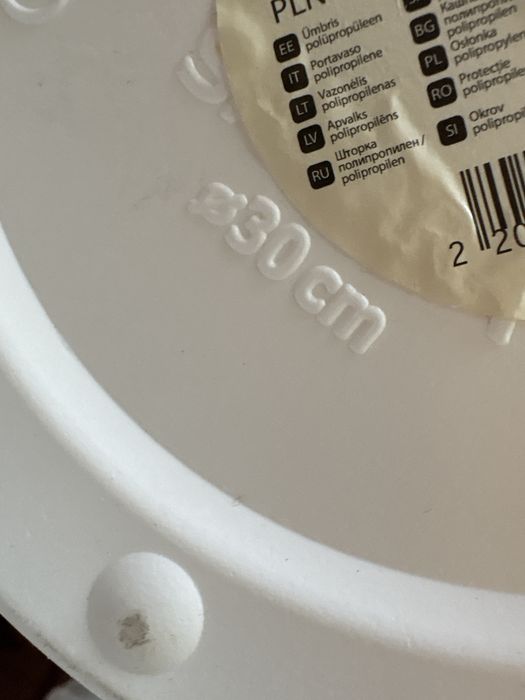 Ghiveci mare alb de vânzare