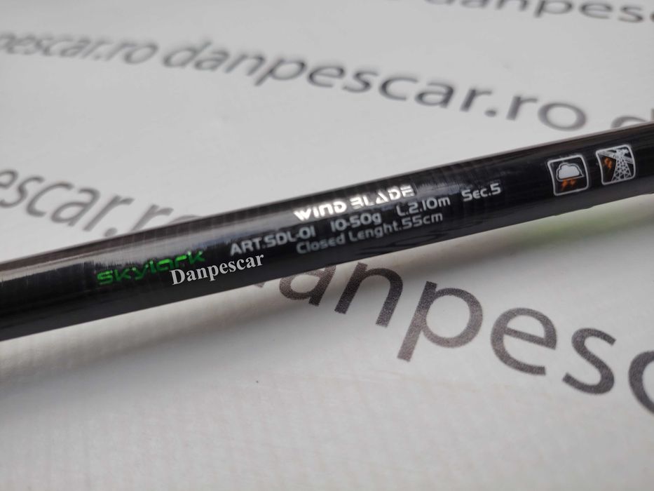 Lanseta spinning WINDBLADE SKYLARK telescopică 2,10 m A :10-50g.