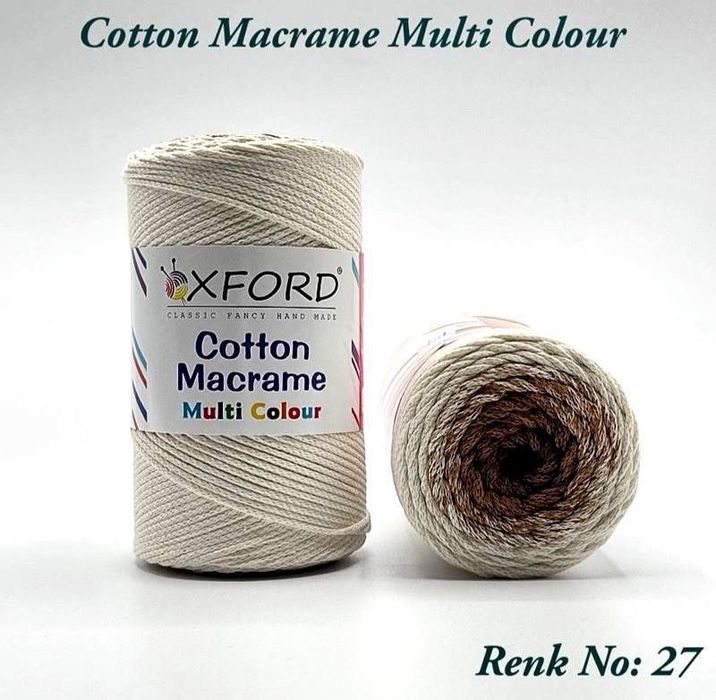 Oxford cotton macrame