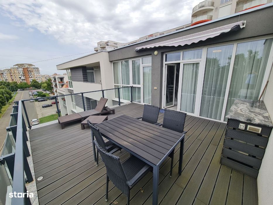 Inchiriz ap.2 camere LUX Malul Muresului Penthouses cu Parcare Bl.Nou!