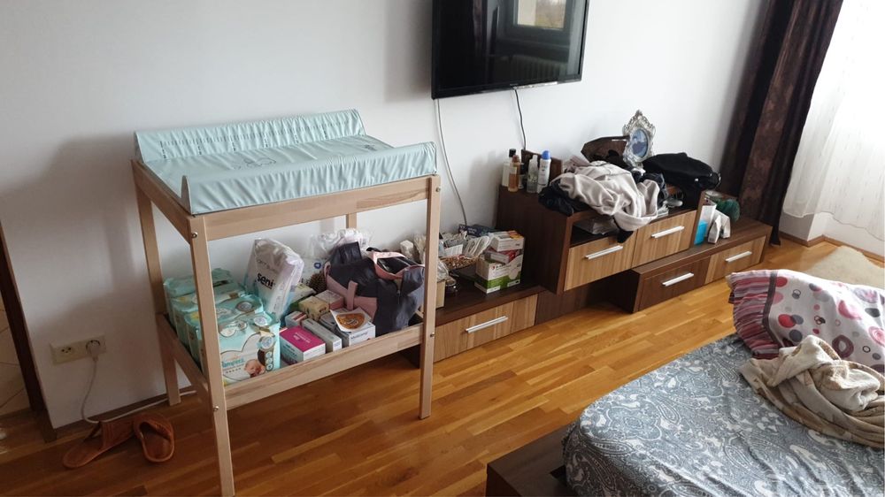 Saltea de infasat cu intaritura, Lorelli, 50 x 80 cm, Blue