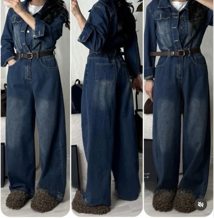 Продам джинсовый комбинезон!