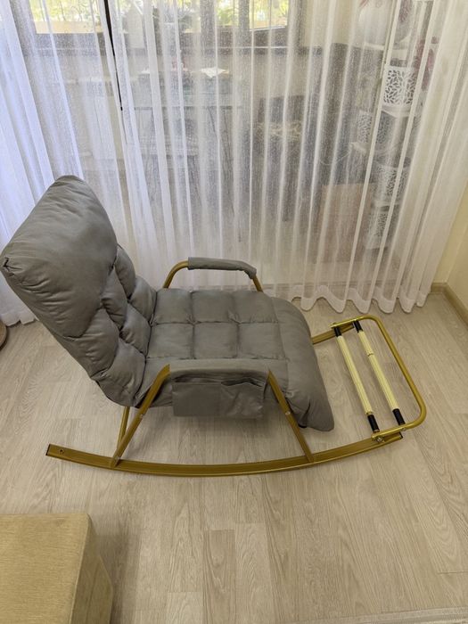 кресло качалка с массажем для ног